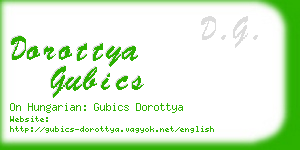 dorottya gubics business card